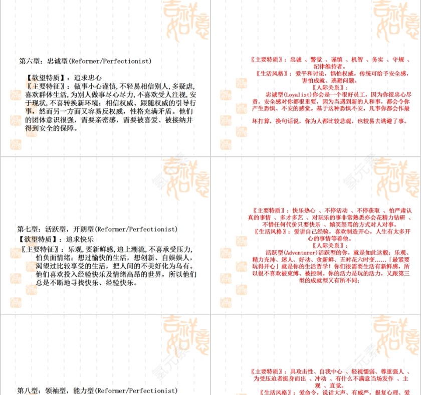 认识你自己九型人格简介培训PPT第7张