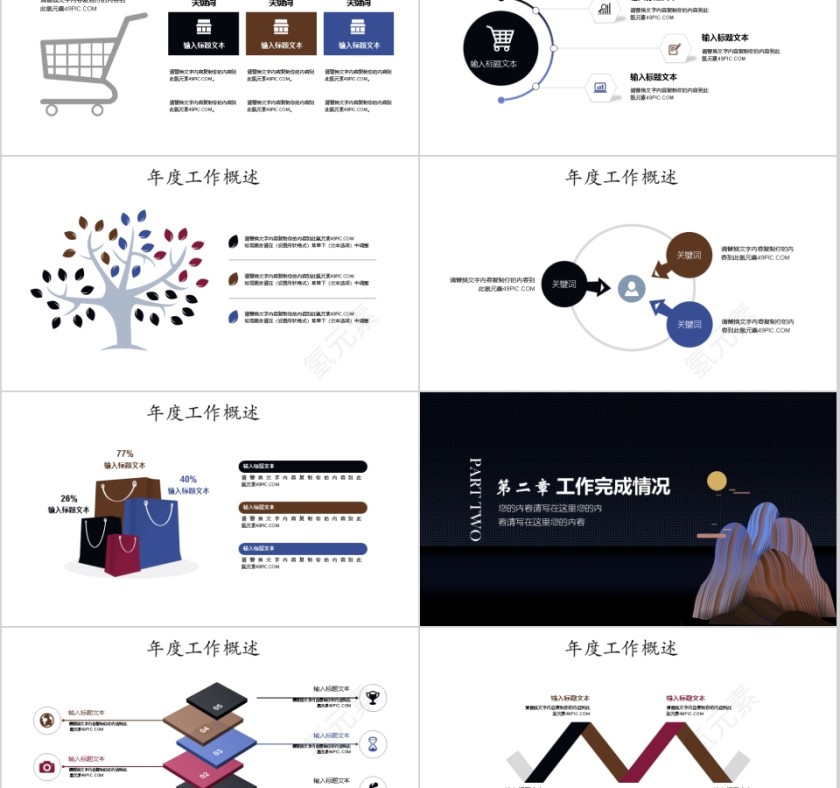 工作总结汇报PPT通用模板第2张