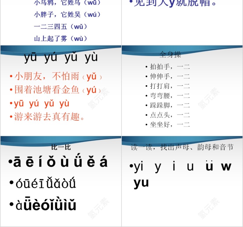 小学生汉语文拼音PPT课件 第4张