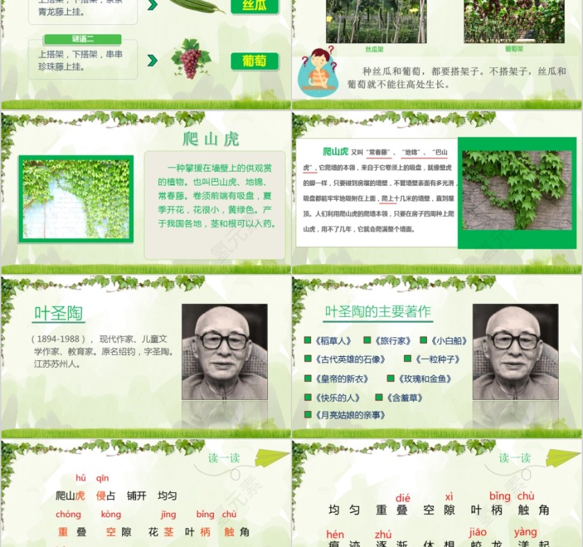 小学语文课件PPT模板 读书分享教师说课老师讲课古诗寓言公开课第2张