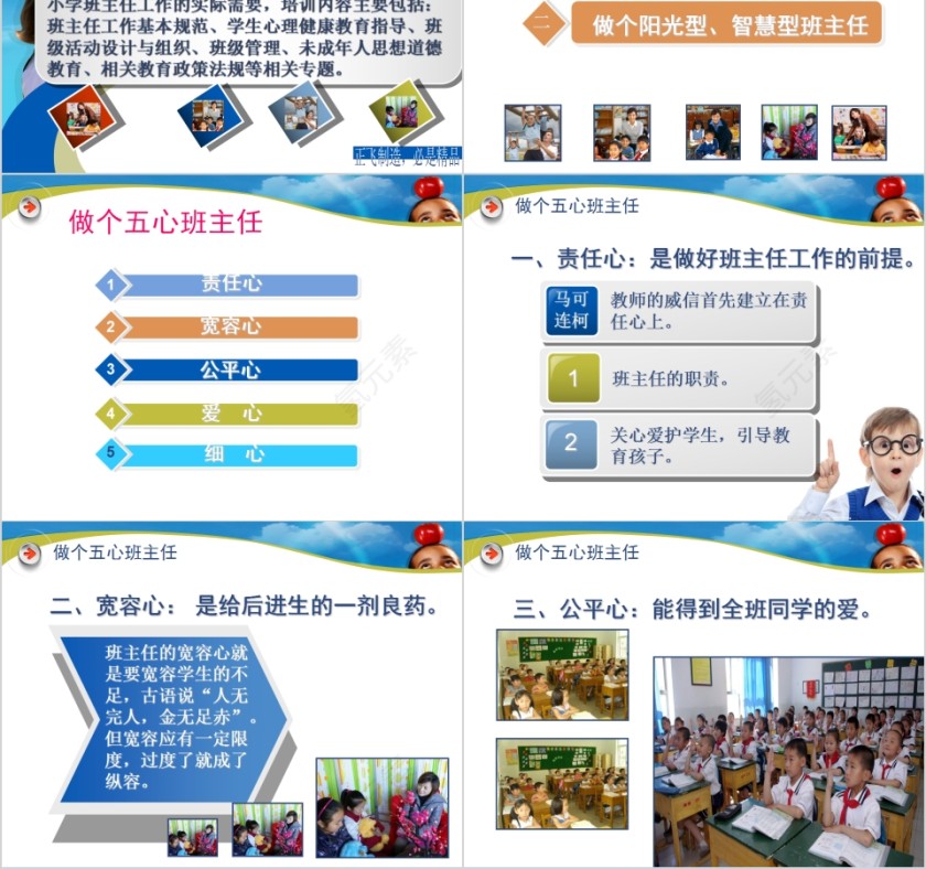 简约新班主任培训PPT模板第2张