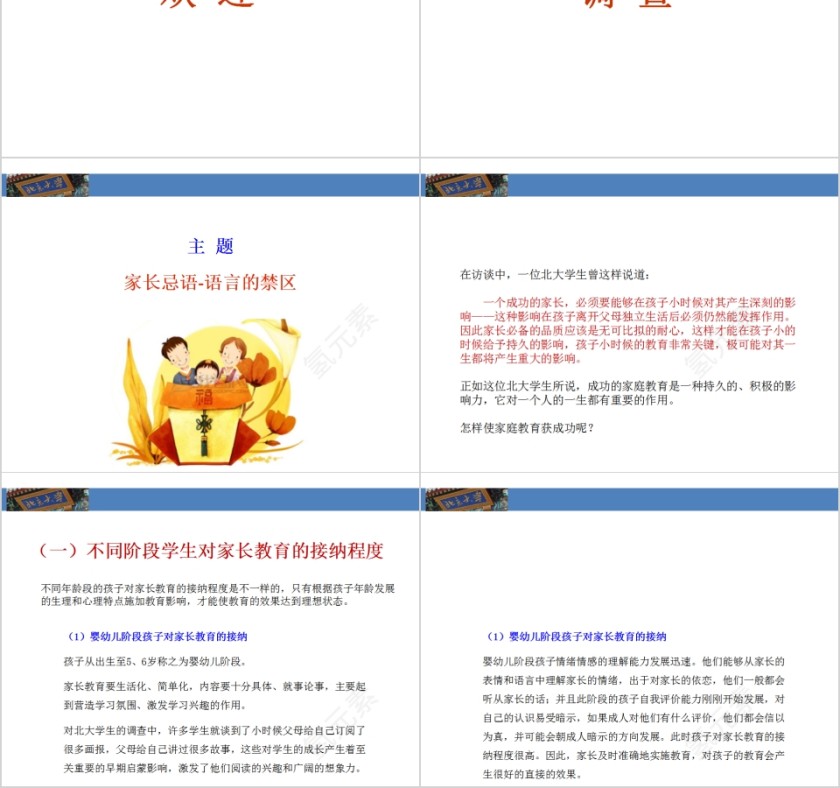 成功家庭教育课程家长忌语家庭教育ppt   第2张