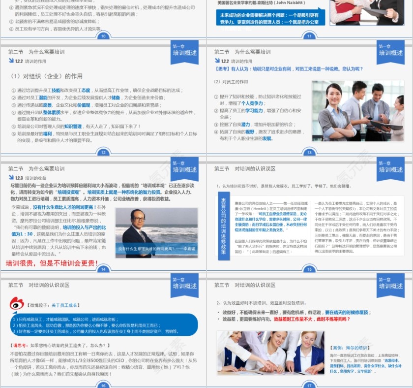 简约清新内训师进阶培训技巧PPT模板第3张