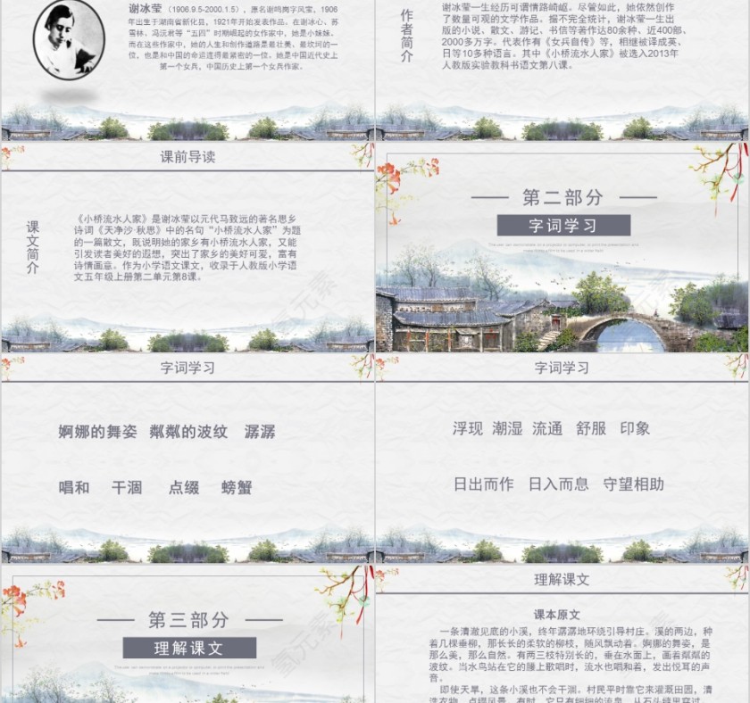 小学语文课件PPT模板 读书分享教师说课老师讲课古诗寓言公开课第2张