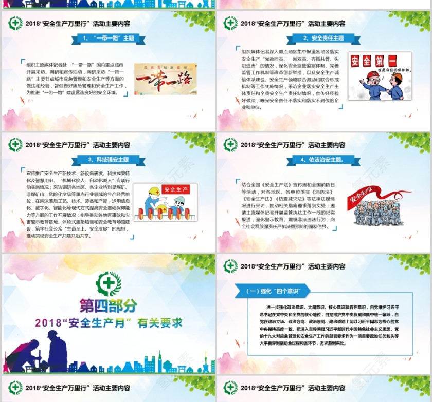 安全生产教育主题PPT模板第4张