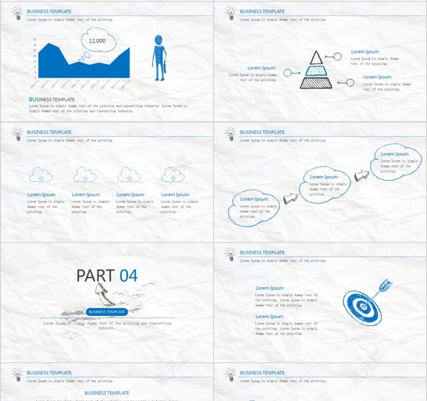 手绘风格工作总结PPT第4张