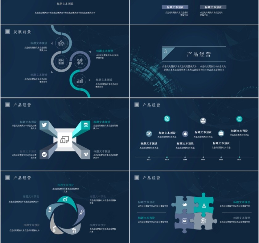 黑色简约大气商业计划书ppt模版第3张