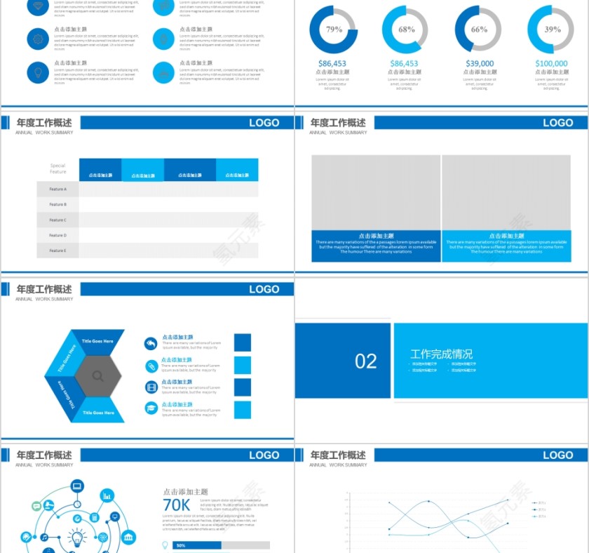 蓝色简约大气化工化学工厂PPT第2张