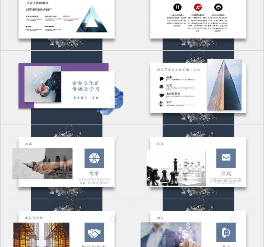 企业文化介绍动态PPT模板第5张