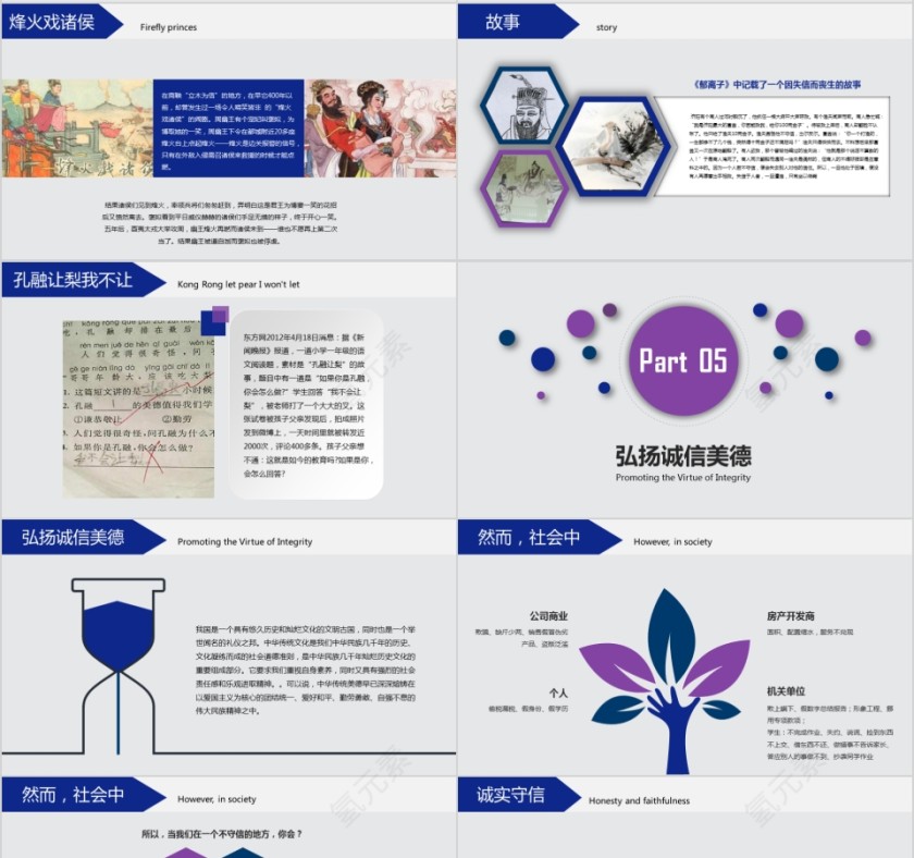 道德讲堂之诚信主题班会第4张