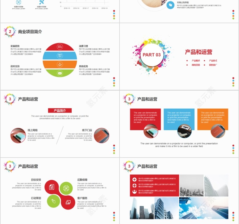 简约公司简介商业策划方案PPT模板第3张