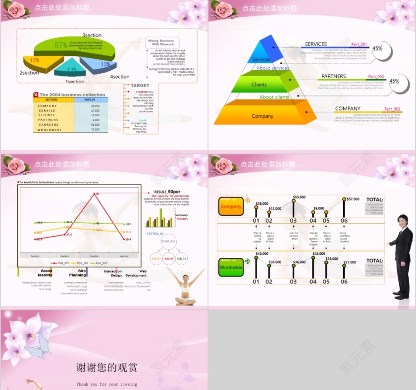 粉色简约清新商务通用美容美体瘦身SPA介绍PPT第9张