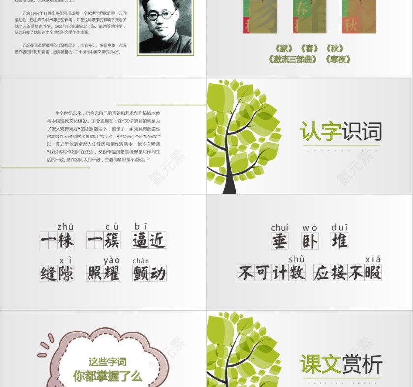 小学语文课件PPT模板 读书分享教师说课老师讲课古诗寓言公开课第2张