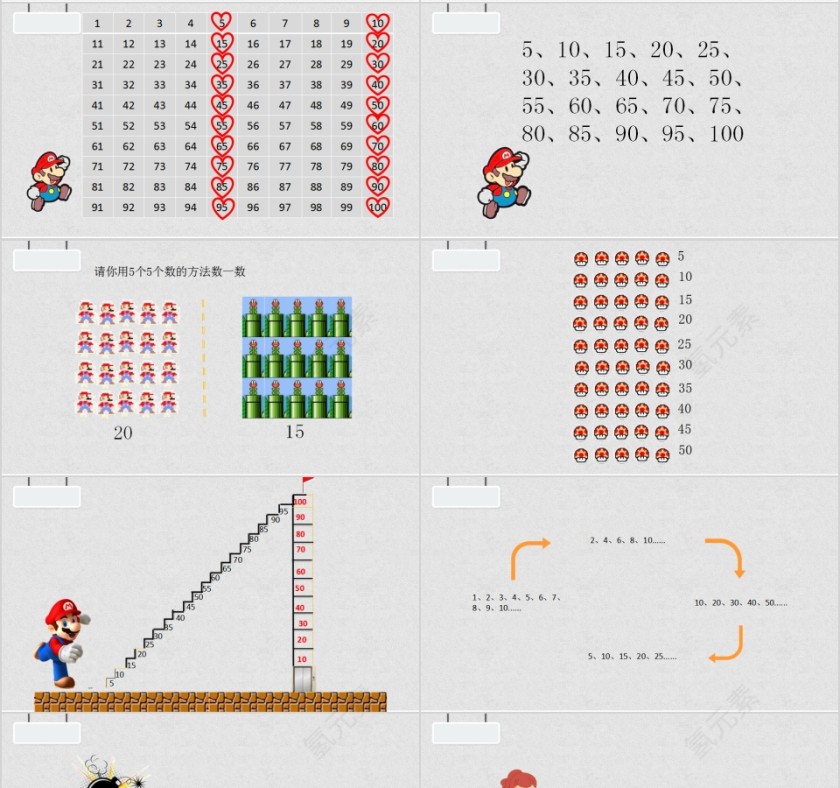趣味数一数幼小衔接教学课件PPT模板第4张