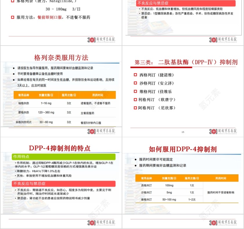 糖尿病药物治疗与低血糖护理ppt模板第4张
