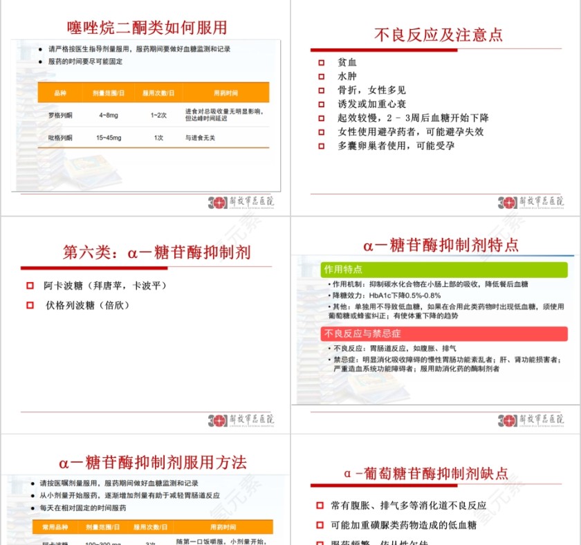 糖尿病药物治疗与低血糖护理ppt模板第7张