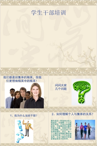 简约班干部培训PPT课件