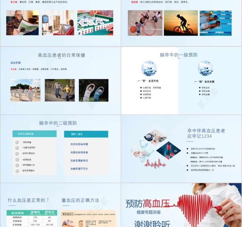 预防高血压治疗知识讲座护理查房医疗健康动态第5张