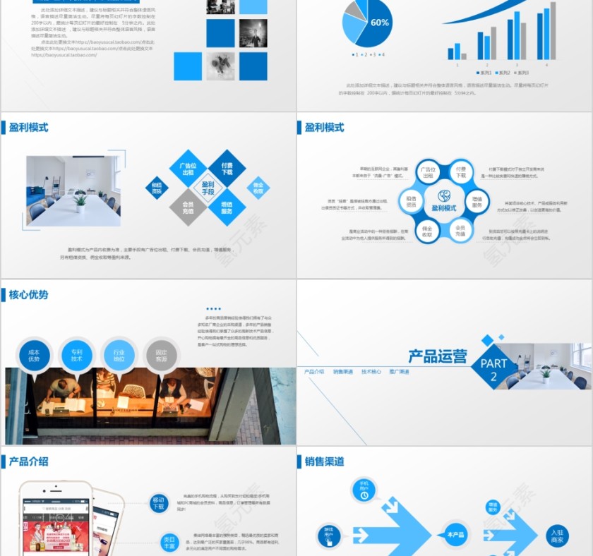 20xx年蓝色简约大气商业创业计划书项目ppt模版融资路演第2张