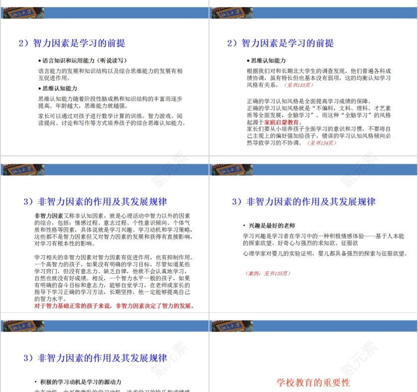 成功家庭教育课程帮助孩子学习 PPT第5张