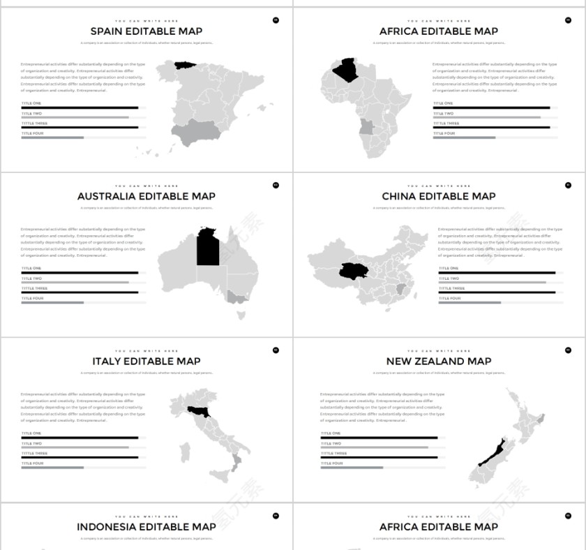 全动态简约简单大气黑白色欧美极简PPT第10张