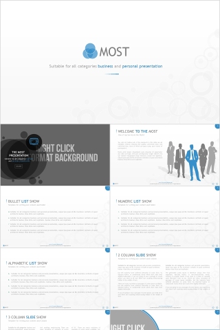 商务欧美ppt模板简约2019高端大气 商业工作汇报时尚极简风素材