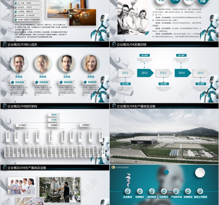 蓝色科技风人工智能ppt第2张