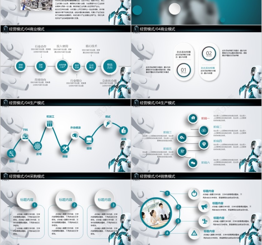 蓝色科技风人工智能ppt第3张