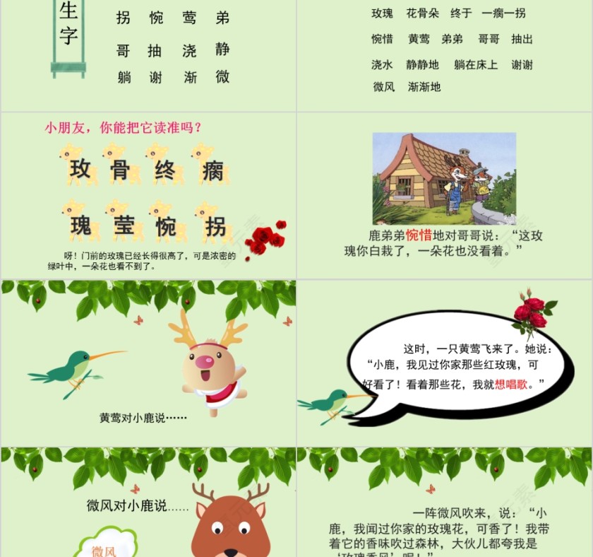 小学语文课件PPT模板 读书分享教师说课老师讲课古诗寓言公开课第2张