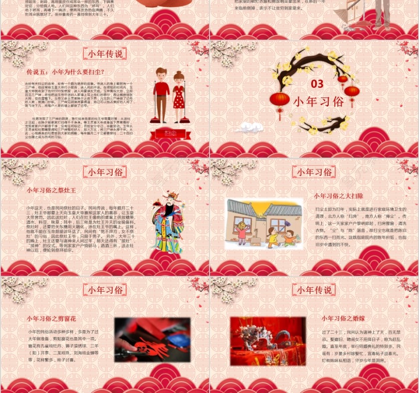 中华民族传统节日腊月二十三小年PPT第3张