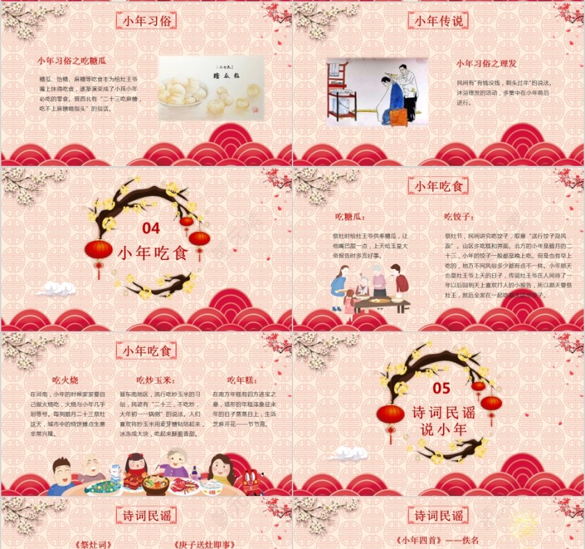 中华民族传统节日腊月二十三小年PPT第4张