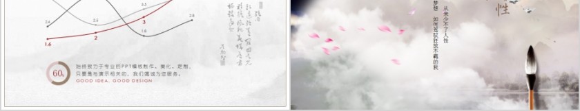 简洁中国风工作总结年终总结通用PPT模板第5张