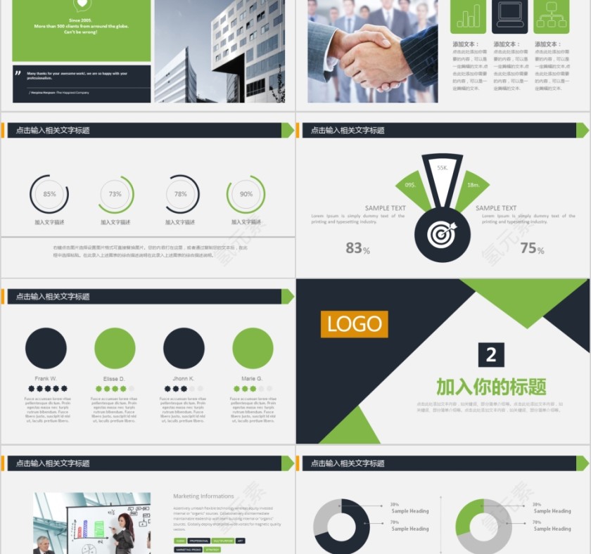 绿色市场营销工作总结业务汇报告公司销售方案第2张