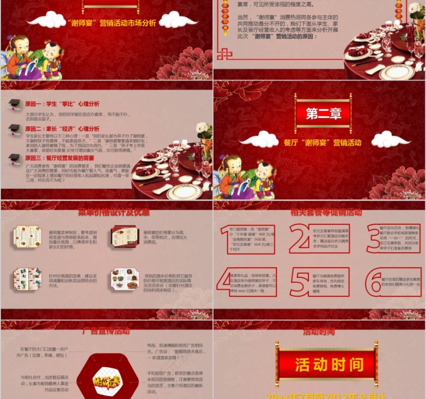 谢师宴活动策划方案PPT第2张