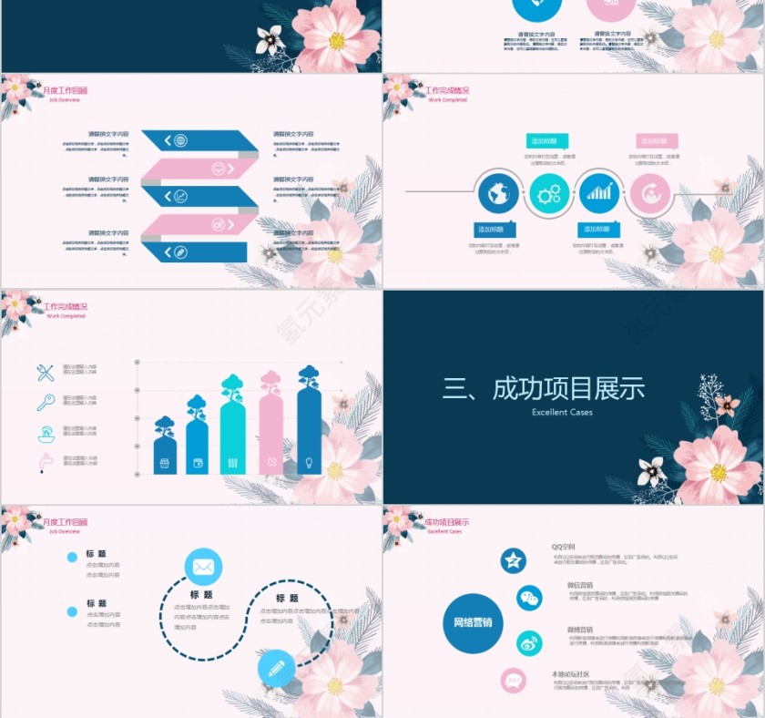 企划部工作汇报PPT模板第3张
