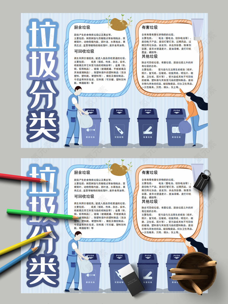 垃圾分类四类垃圾分类划分规则