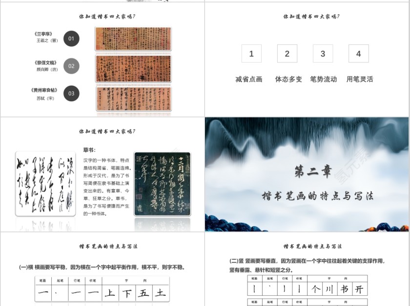 中国书法培训书法基本常识PPT第4张