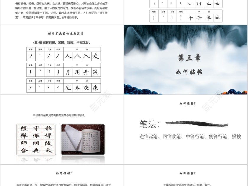 中国书法培训书法基本常识PPT第5张