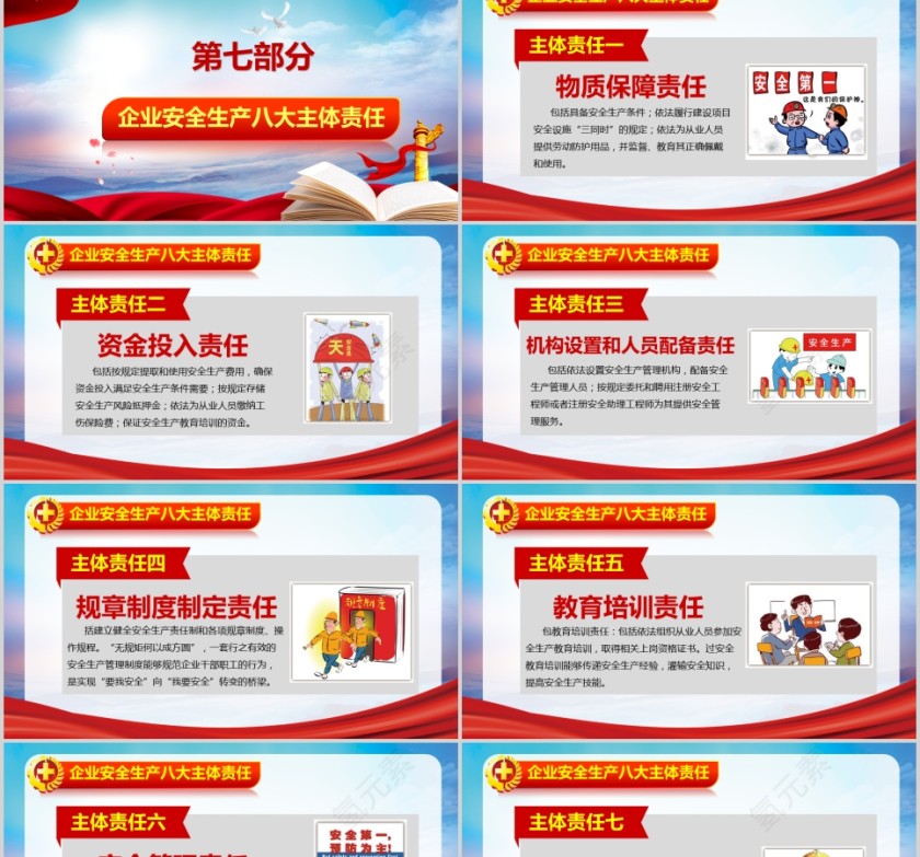 安全生产工作PPT模板第8张