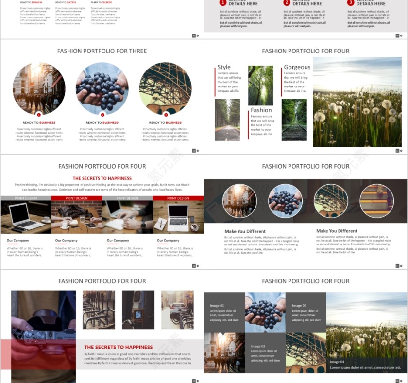 室内设计软装装修装潢家居方案PPT模板动态简约北欧风格案例展示第3张