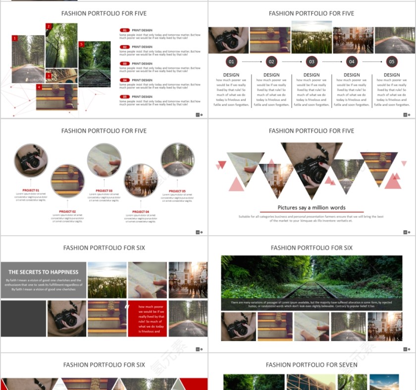 室内设计软装装修装潢家居方案PPT模板动态简约北欧风格案例展示第4张