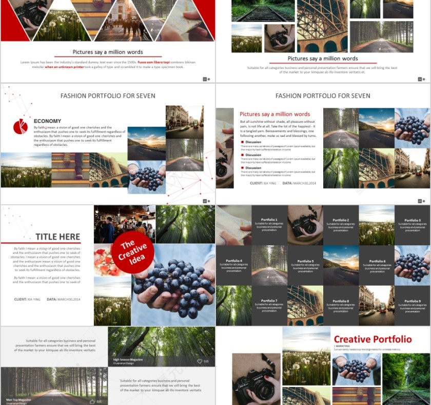 室内设计软装装修装潢家居方案PPT模板动态简约北欧风格案例展示第5张