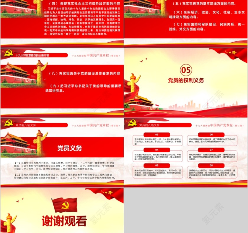 中国共产党章程党章PPT第5张