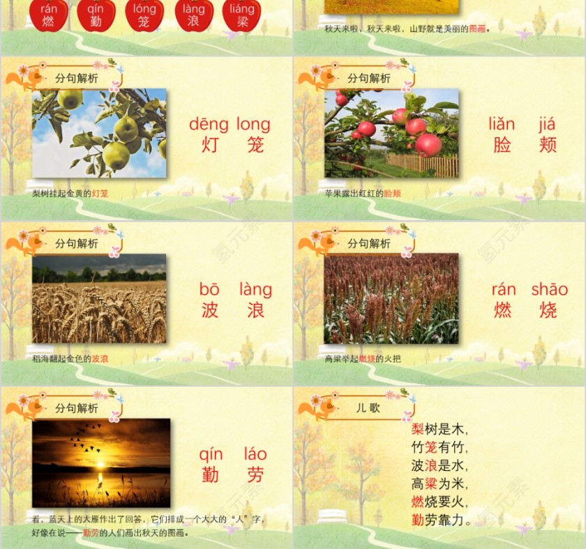 小学语文课件PPT模板 读书分享教师说课老师讲课古诗寓言公开课第3张