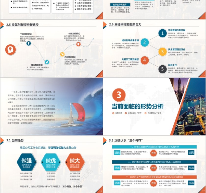 市场调查报告行业数据分析幻灯片ppt模板第3张