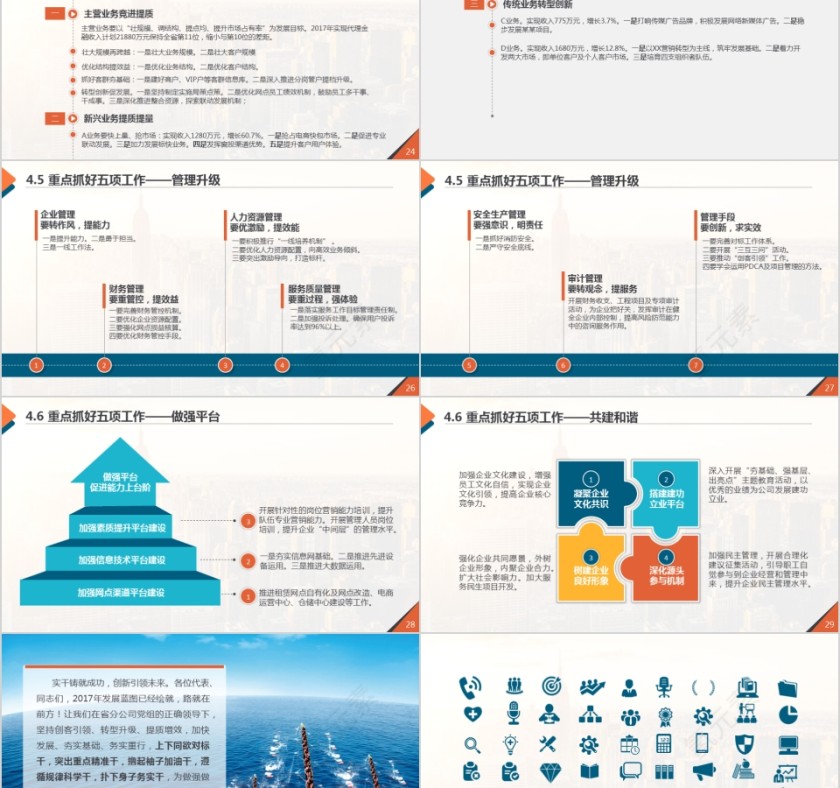 市场调查报告行业数据分析幻灯片ppt模板第5张