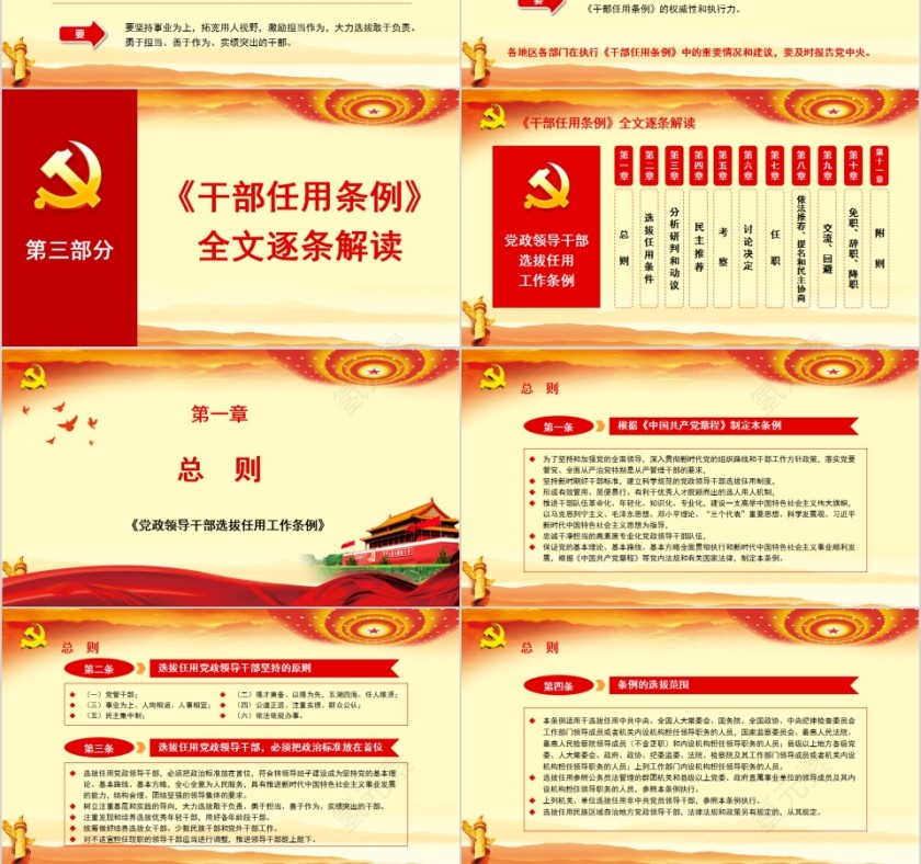 学习解读党政领导干部选拔任用工作条例PPT模板第3张