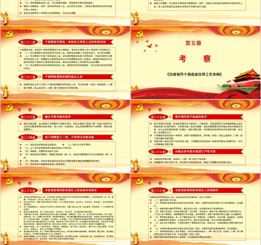 学习解读党政领导干部选拔任用工作条例PPT模板第6张