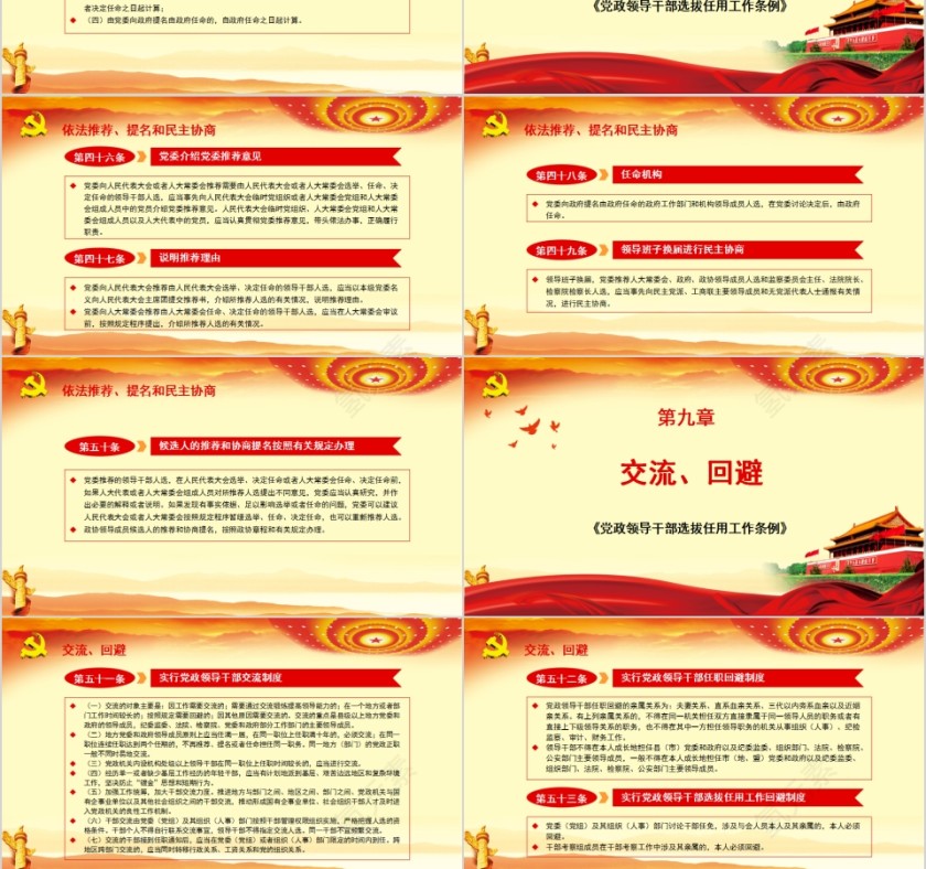 学习解读党政领导干部选拔任用工作条例PPT模板第9张