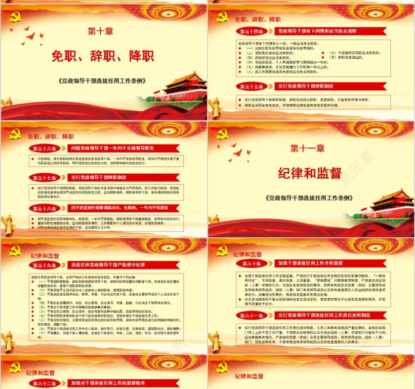 学习解读党政领导干部选拔任用工作条例PPT模板第10张